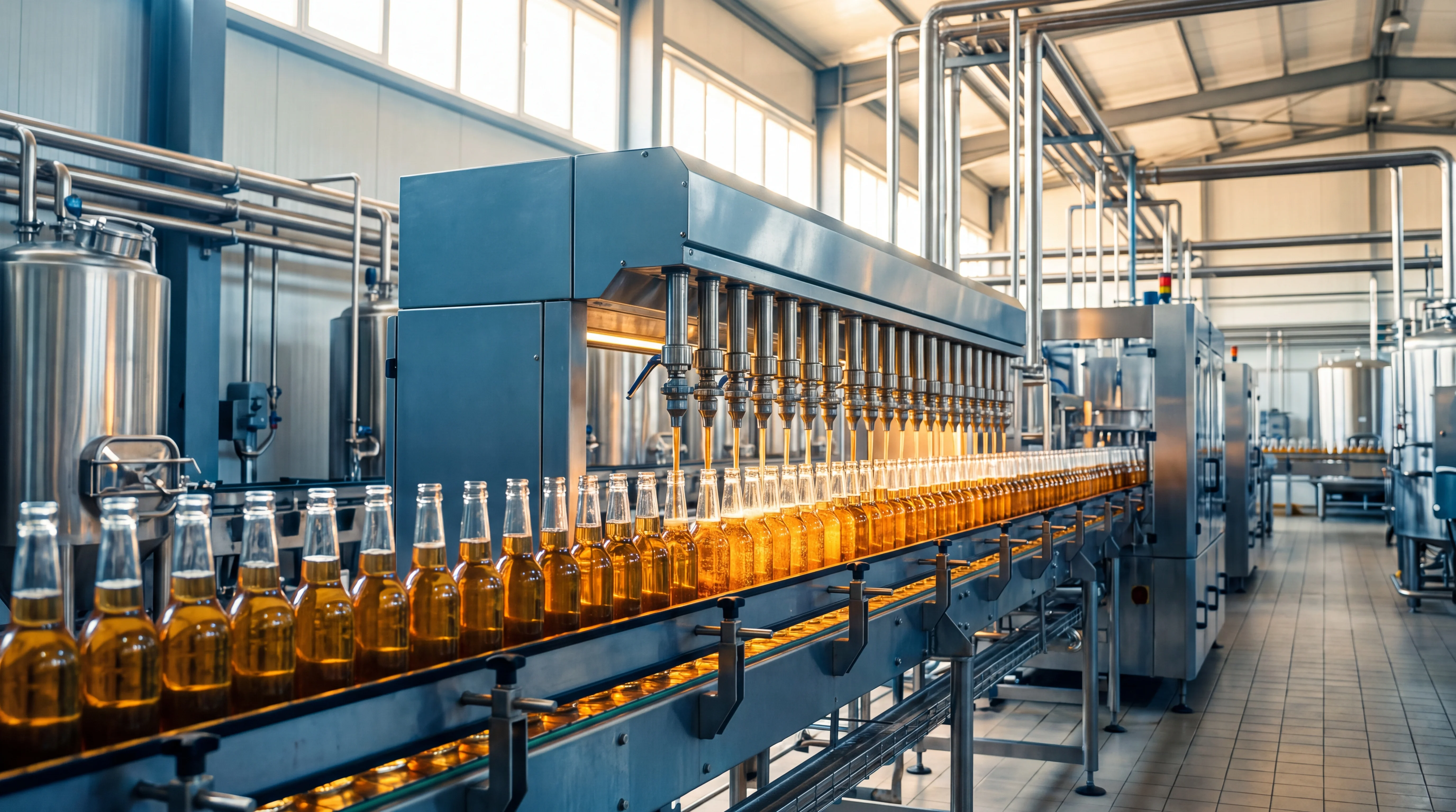 Fabricated process equipment in a workshop